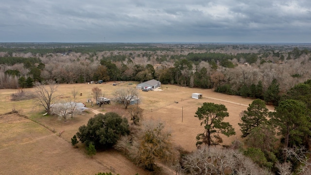 bird's eye view with a rural view