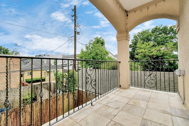 view of balcony