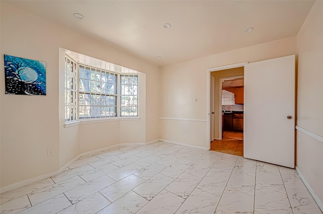 empty room featuring sink