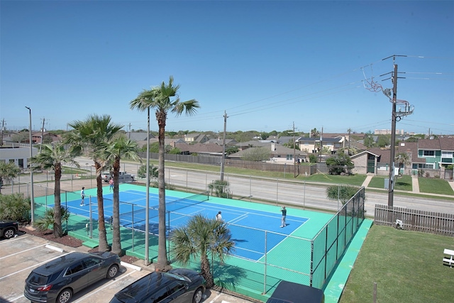 view of sport court