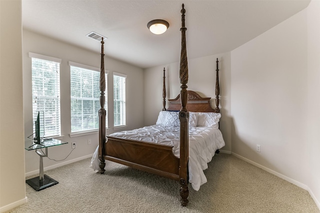 bedroom with carpet