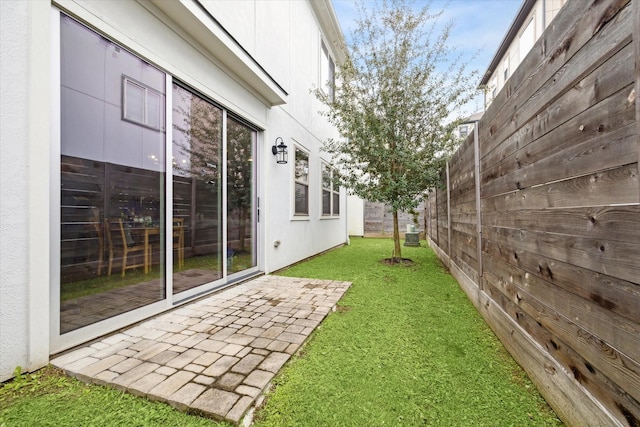 view of yard featuring a patio area