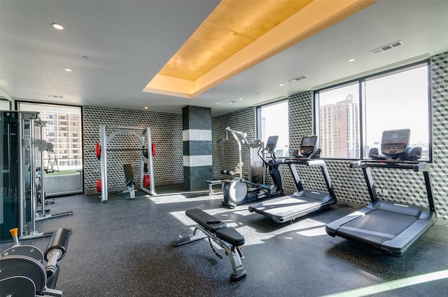 view of exercise room