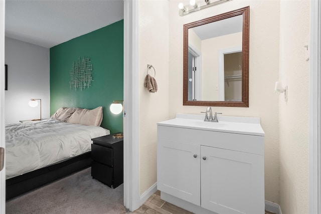 bedroom featuring sink