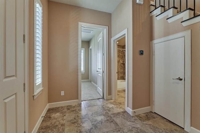 entrance foyer with baseboards