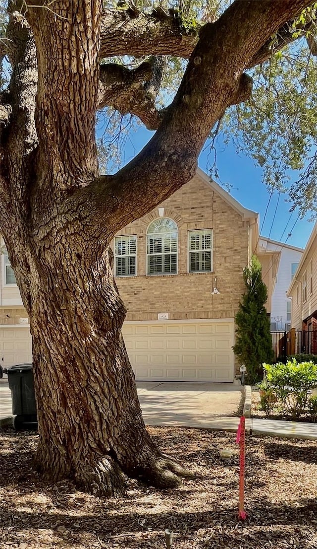 view of home's exterior featuring a garage