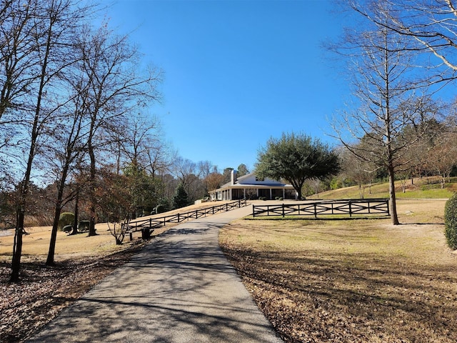 view of road