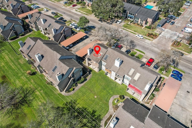 bird's eye view featuring a residential view