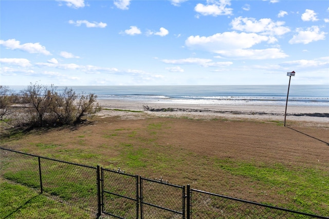 water view with a beach view