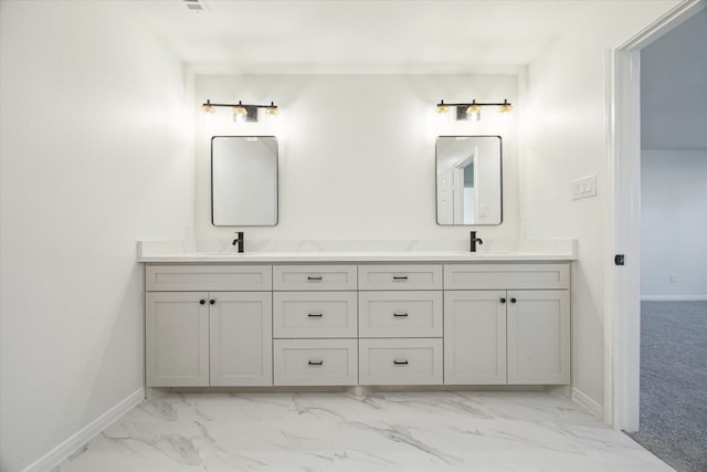 bathroom with vanity