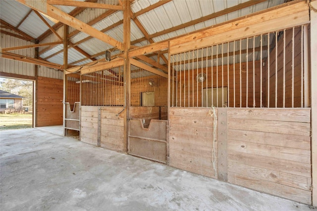 view of horse barn