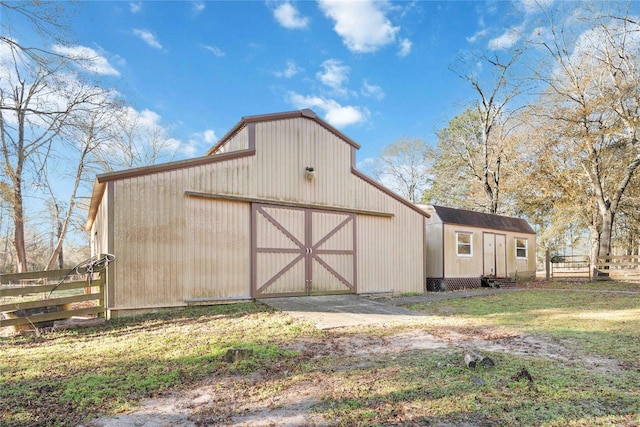 view of outbuilding