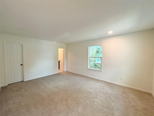 view of carpeted empty room