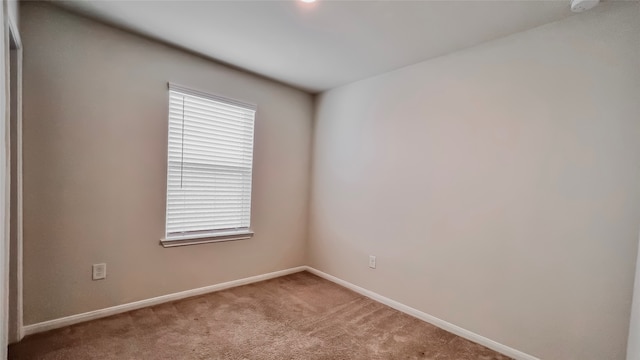 spare room featuring carpet flooring