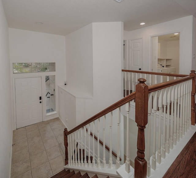 view of tiled entryway