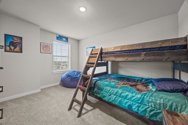 bedroom featuring carpet flooring