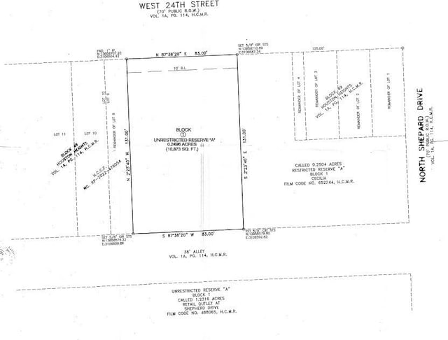 720 W 24th St, Houston TX, 77008 land for sale