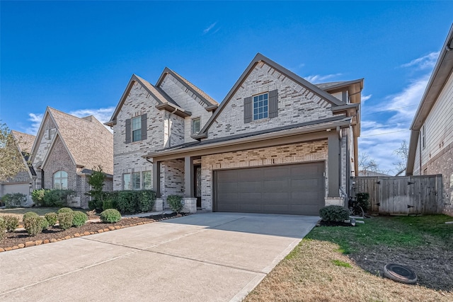 view of front of house featuring a garage