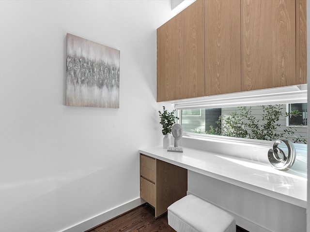 bathroom featuring hardwood / wood-style floors