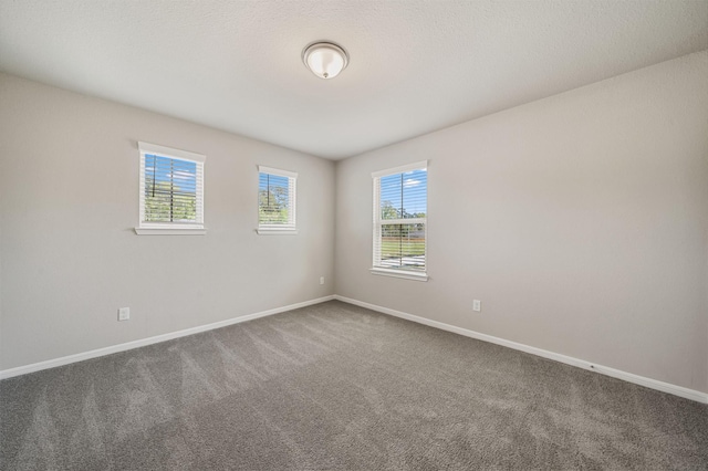 unfurnished room with carpet floors