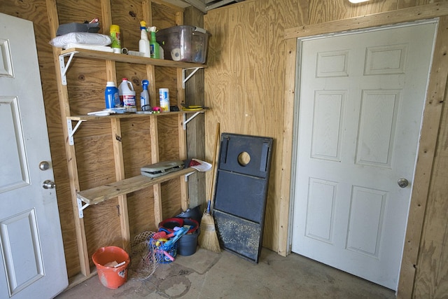 view of storage room