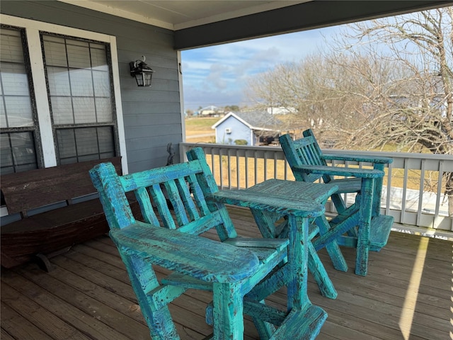 view of wooden terrace