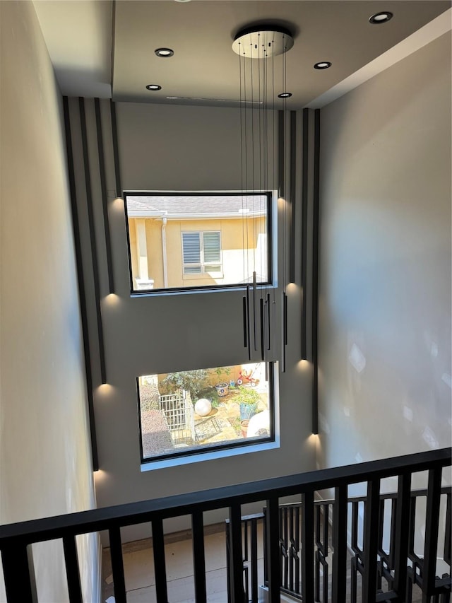 room details featuring recessed lighting