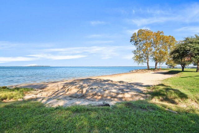 property view of water with a view of the beach