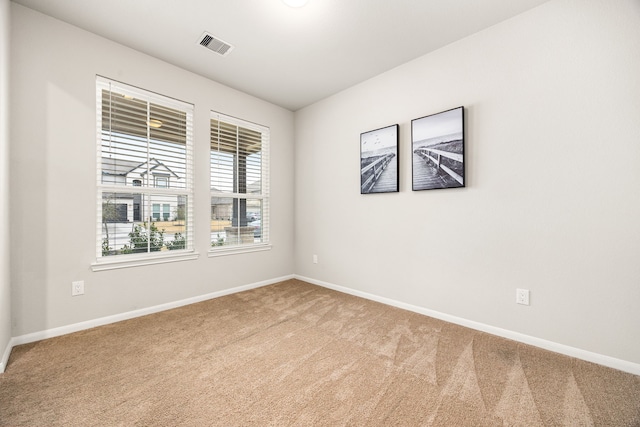 view of carpeted empty room