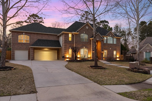 view of front of house featuring a garage