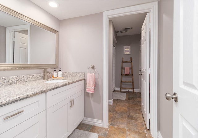 bathroom with vanity