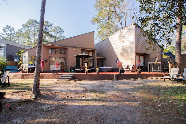 view of rear view of property