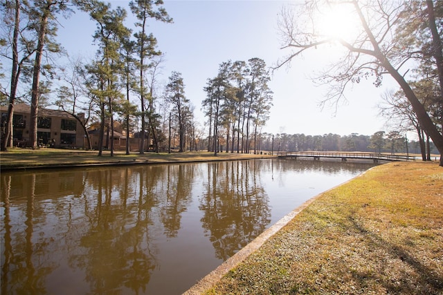 view of water feature