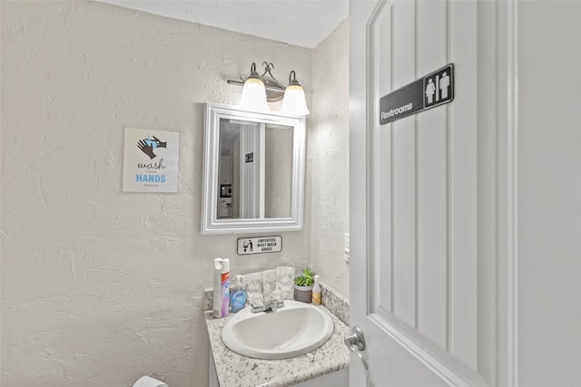 bathroom with vanity