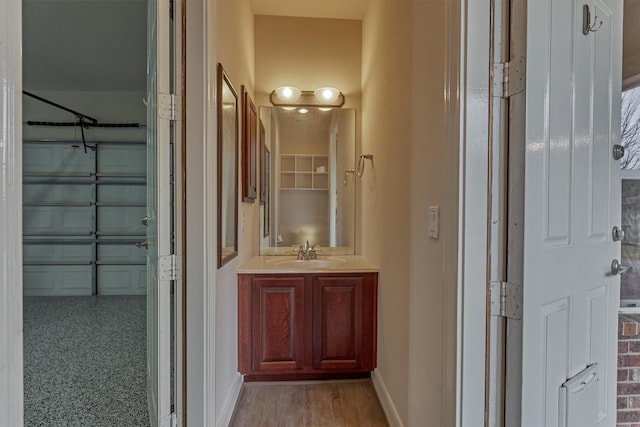 bathroom featuring vanity