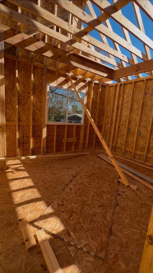 view of attic