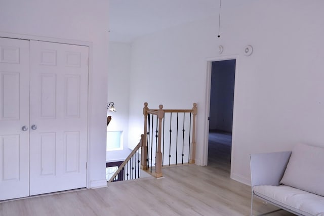 hallway featuring light hardwood / wood-style flooring