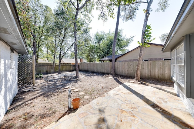 view of yard with a patio