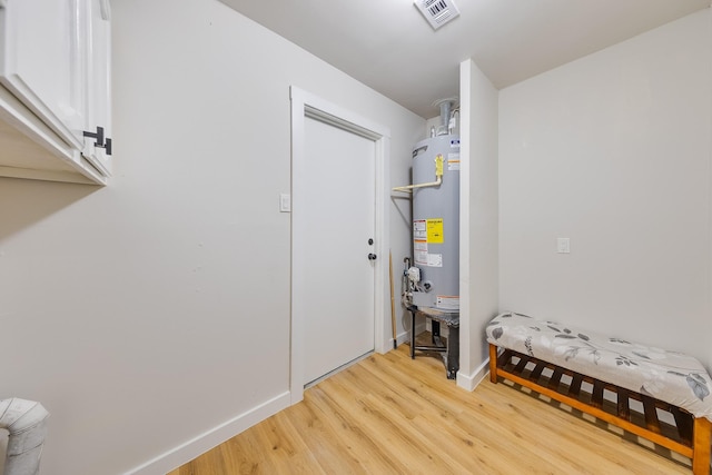 interior space featuring water heater