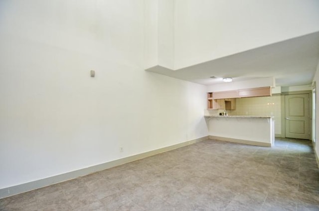 view of unfurnished living room