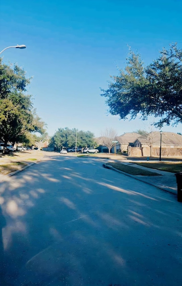 view of road