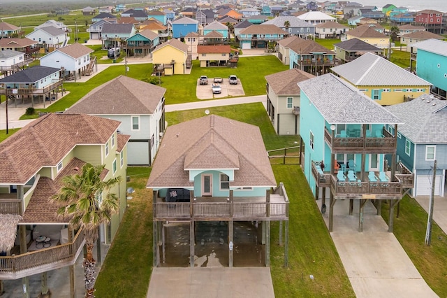 aerial view featuring a residential view