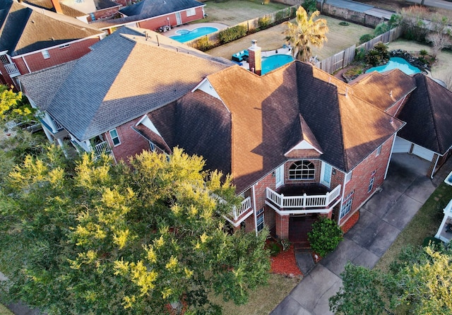 birds eye view of property