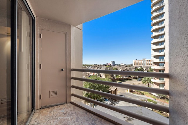 view of balcony