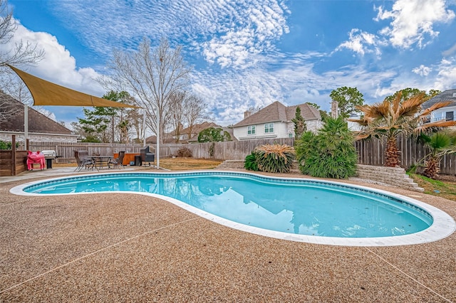 view of pool with a patio