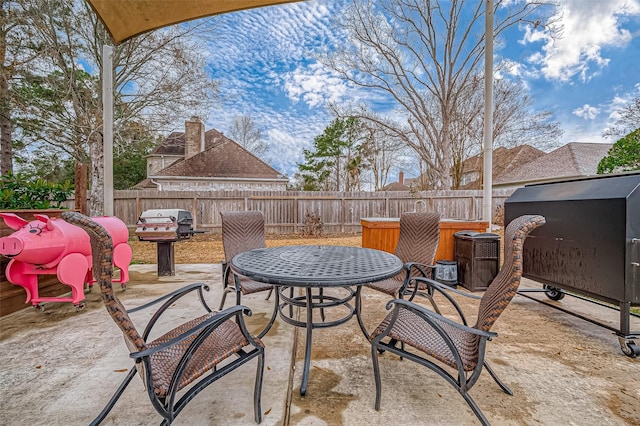 view of patio / terrace featuring central AC unit