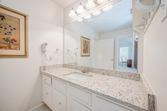 bathroom with vanity