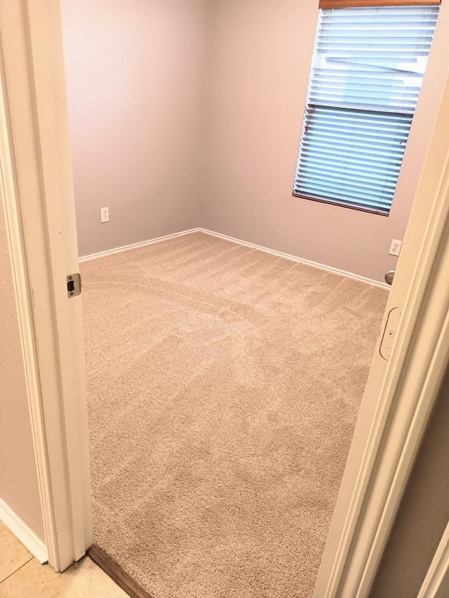 view of carpeted empty room