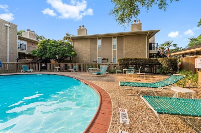 view of pool