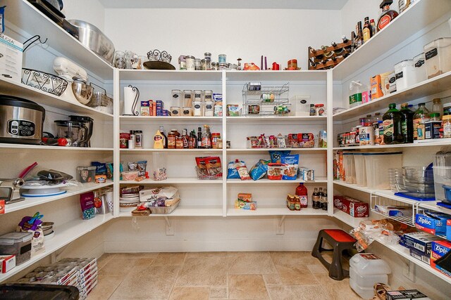 view of pantry